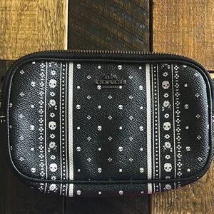 Coach Black and White Geometric Crossbody Bag